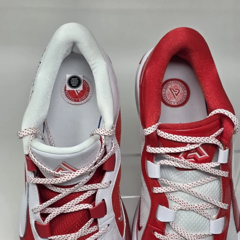 Nike Zoom Freak 5 Men White Red Basketball Athletic Shoe FV1933-600 Size 9.5 New